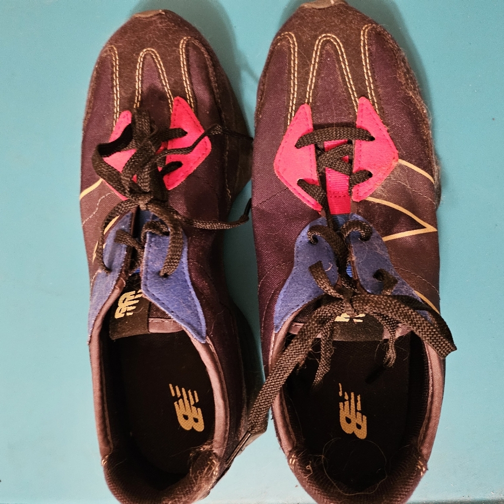 New Balance Black and Blue Athletic Shoes